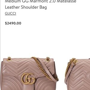 Gucci Medium GG Marmont 2.0 Matelassé